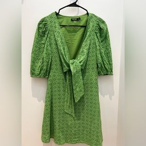 Cute mini tie-front dress